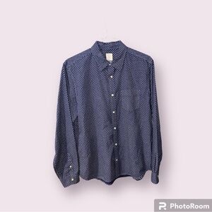 Men’s Navy Blue Button Down